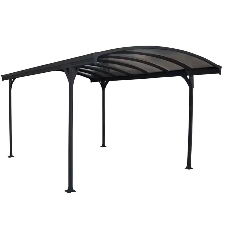 Palram Canopia Vitoria 5000 Aluminium and Polycarbonate Carport, Grey - Image 6