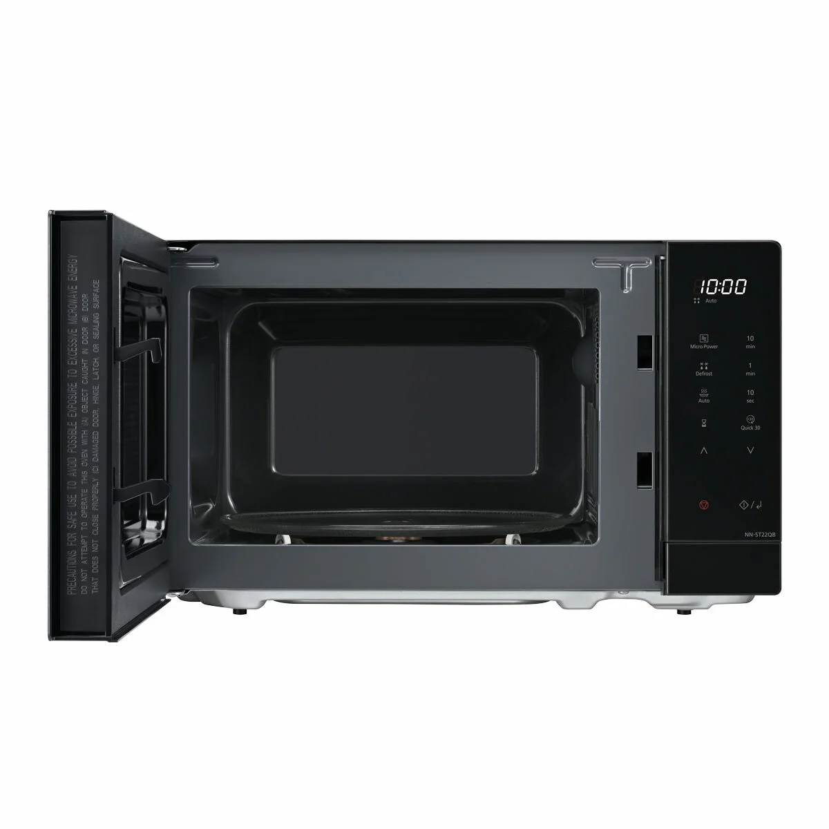 Panasonic 20L Solo Microwave, Black, NN-ST22QBBPQ - Image 2