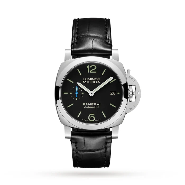 Panerai Automatic 40mm Men’s Watch with Black Material Dial, Stainless Steel Case, 100m Water Resistant / PAM01372