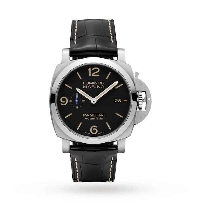 Panerai Automatic 44mm Men’s Watch with Black Material Dial, Stainless Steel Case, 300m Water Resistant / PAM01312