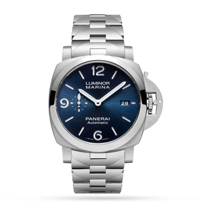 Panerai Automatic 44mm Men’s Watch with Blue Material Dial, Stainless Steel Case & Bracelet, 300m Water Resistant / PAM01316