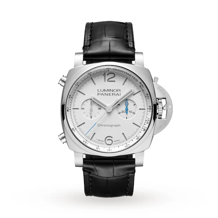 Panerai Automatic 44mm Men’s Watch with White Material Dial, Stainless Steel Case, 100m Water Resistant / PAM01218