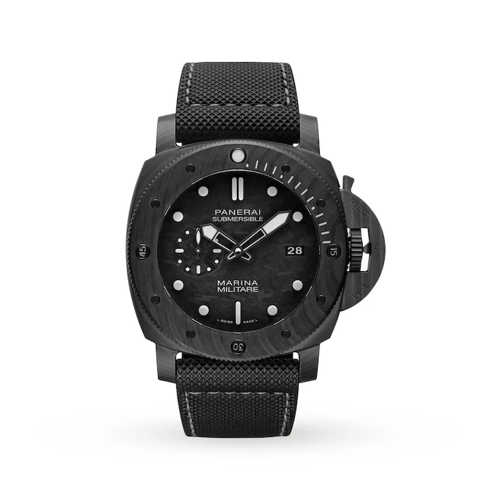 Panerai Automatic 47mm Men’s Watch with Black Material Dial, 300m Water Resistant / PAM00979