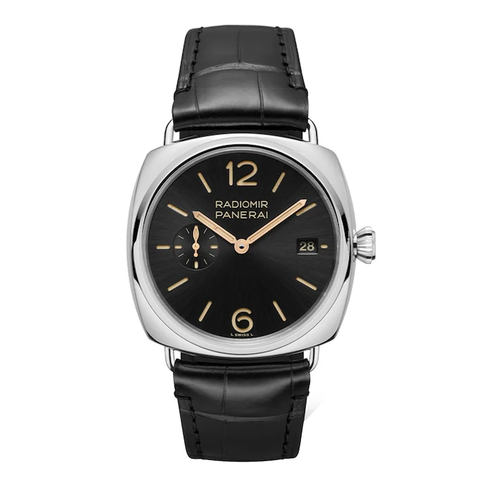 Panerai Elegance Automatic 40mm Men’s Watch with Black Material Dial, Stainless Steel Case, 300m Water Resistant / PAM01294