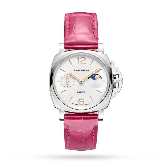 Panerai Luminor Due Luna Moonphase 38mm Ladies Watch - Pink Luxury Watch Swiss Made High Precision Movement PAM01180