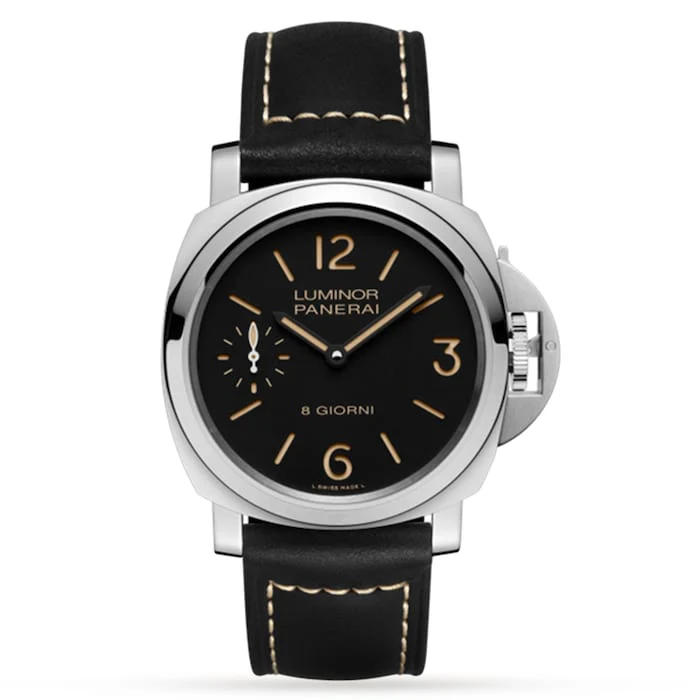 Panerai Mechanical 44mm Men’s Watch with Black Material Dial, Stainless Steel Case, 300m Water Resistant / PAM00915