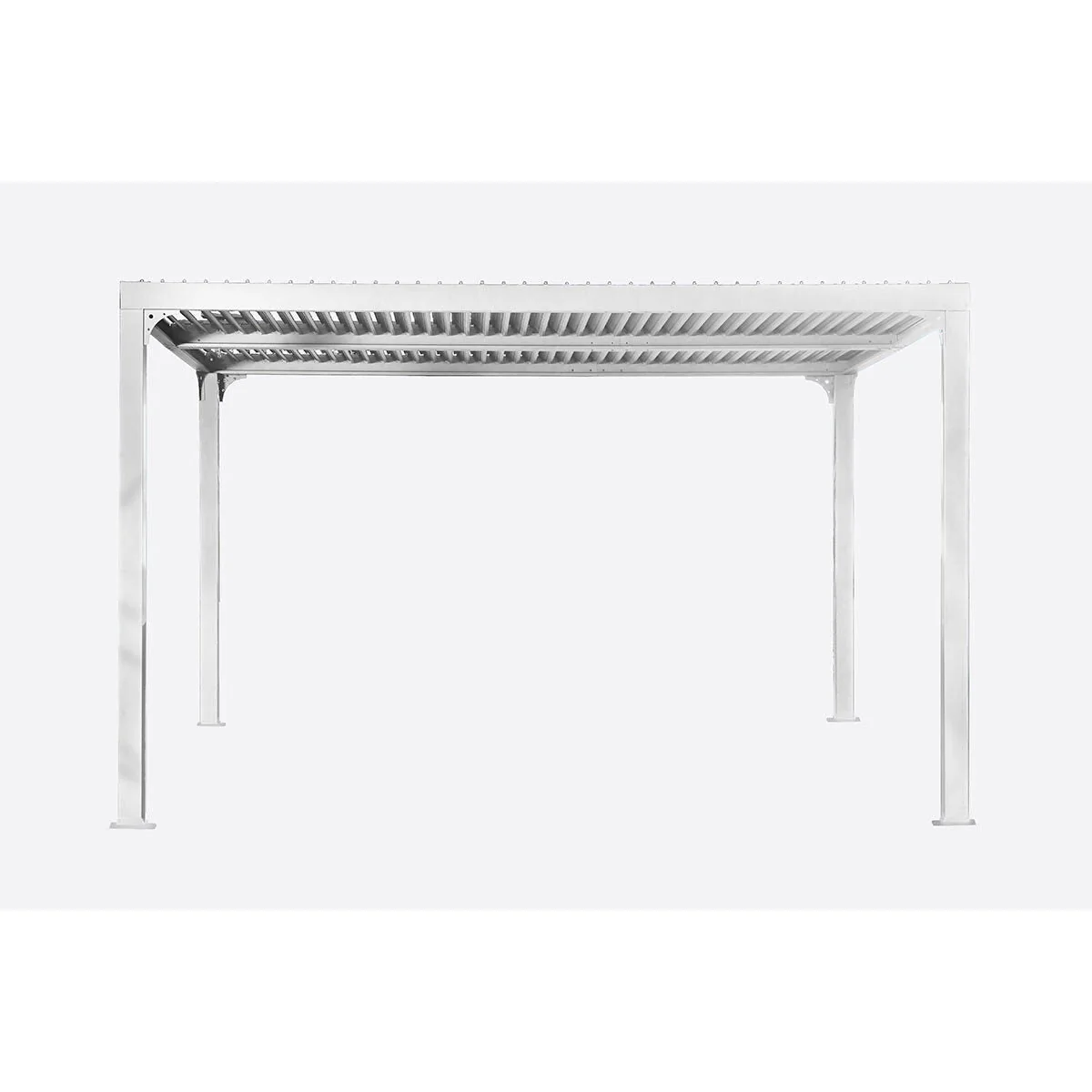 Paragon Novara 10ft x 12ft (3 x 3.6m) Louvered Pergola in White - Image 3
