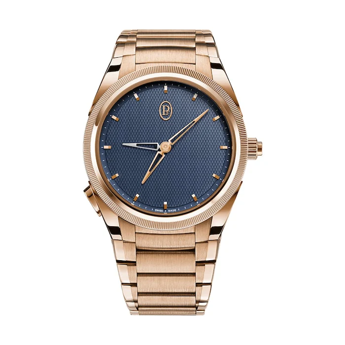 Parmigiani Fleurier Elegance Automatic 40mm Men’s Watch with Blue Material Dial, Gold Case, 60m Water Resistant / pfc905-2020001-200182