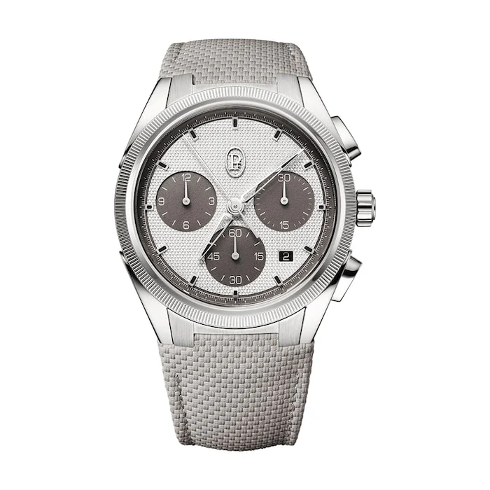 Parmigiani Fleurier Elegance Automatic 42mm Men’s Watch with White Material Dial, Stainless Steel Case, 100m Water Resistant / pfc931-1020004-400182