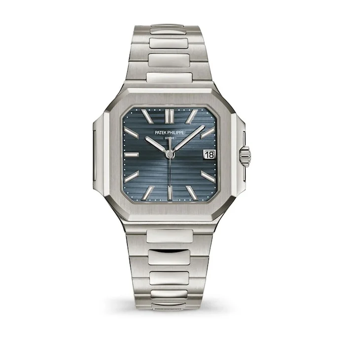 Patek Philippe 40mm Men’s Watch with Blue Material Dial, Gold Case, 30m Water Resistant / 7128/1G-001