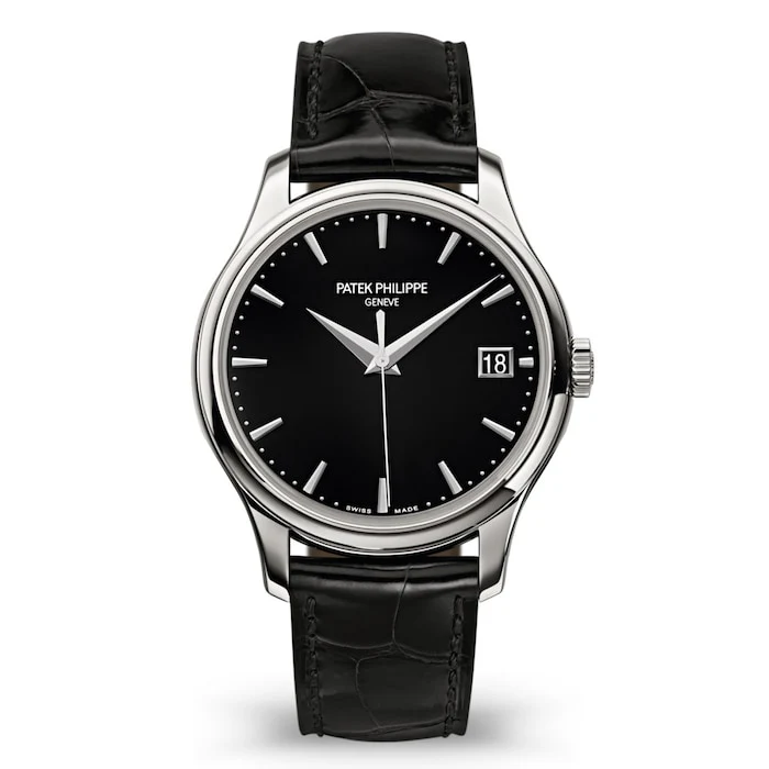 Patek Philippe Automatic 39mm Men’s Watch with Black Bracelet Material Dial, Gold Case, 30m Water Resistant / 5227G-010