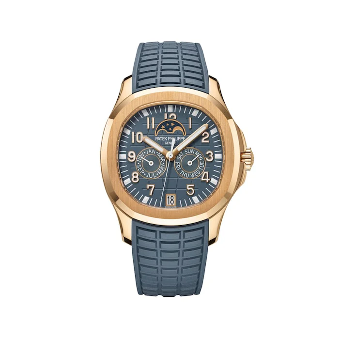 Patek Philippe Automatic 40mm Men’s Watch with Blue Material Dial, Gold Case, 30m Water Resistant / 5261R-001