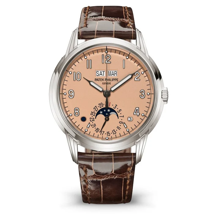 Patek Philippe Automatic 41mm Men’s Watch with Pink Material Dial, Gold Case, 30m Water Resistant / 5320G-011 Fast Dispached