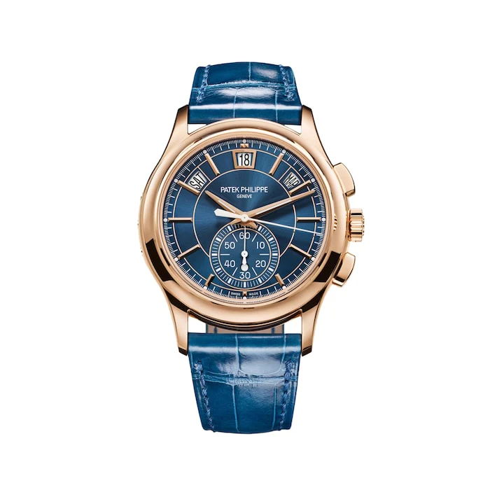 Patek Philippe Automatic 42mm Men’s Watch with Blue Material Dial, Gold Case, 30m Water Resistant / 5905R-010 Fast Dispached
