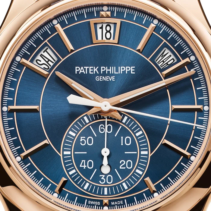 Patek Philippe Automatic 42mm Men’s Watch with Blue Material Dial, Gold Case, 30m Water Resistant / 5905R-010 Fast Dispached - Image 4