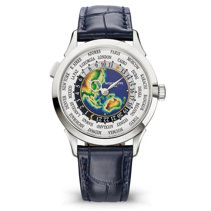 Patek Philippe Automatic Men’s Watch with Blue Material Dial, Gold Case, 30m Water Resistant / 5231G-001