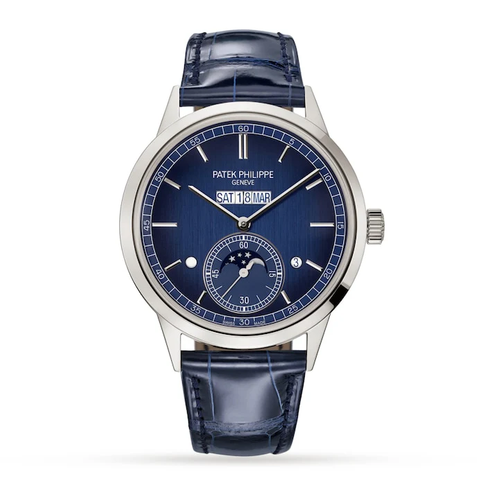 Patek Philippe Automatic Men’s Watch with Blue Material Dial, Platinum Case, 30m Water Resistant / 5236P-001, Fast Dispached