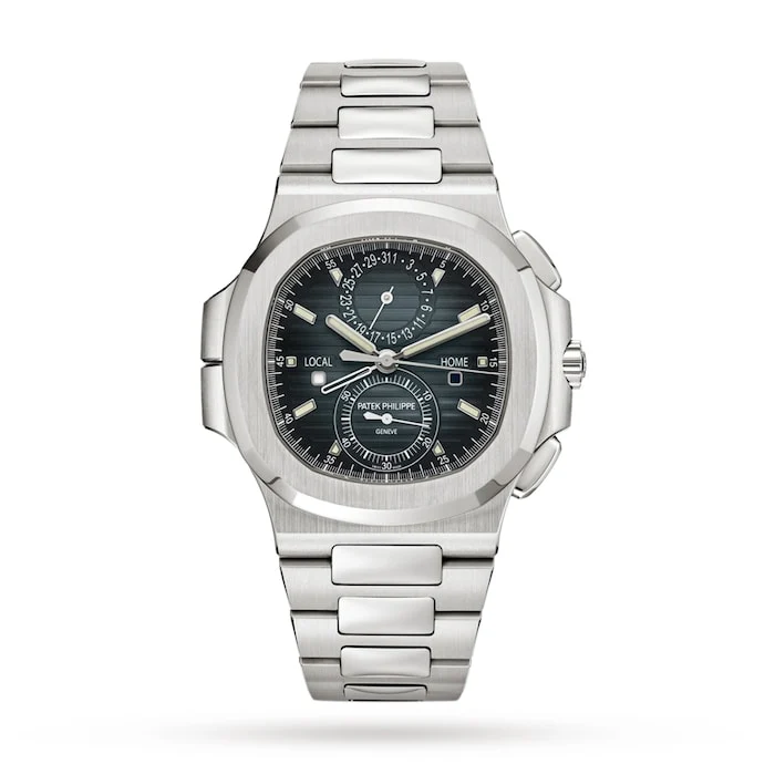 Patek Philippe Automatic Men’s Watch with Blue Material Dial, Stainless Steel Case & Bracelet, 120m Water Resistant / 5990/1A-011
