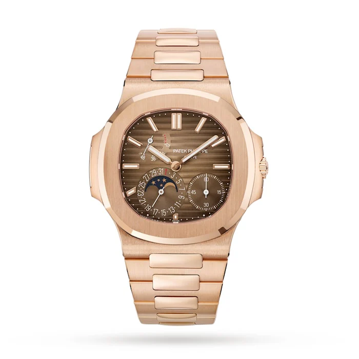 Patek Philippe Elegance Automatic 40mm Men’s Watch with Brown Material Dial, Gold Case / 5712/1R-001