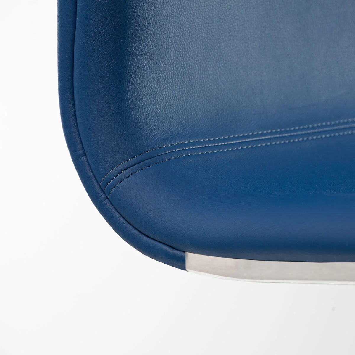 Peressini Rio Blue Faux Leather Dining Chair, 2 Pack - Image 3