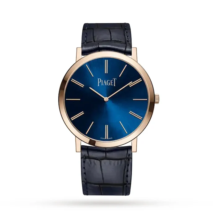 Piaget Automatic 38mm Men’s Watch with Blue Material Dial, Gold Case, 30m Water Resistant / G0A45050