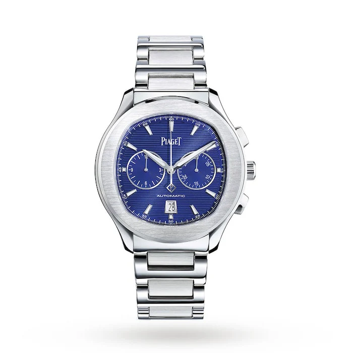 Piaget Automatic 42mm Men’s Watch with Blue Material Dial, Stainless Steel Case & Bracelet, 100m Water Resistant / G0A41006