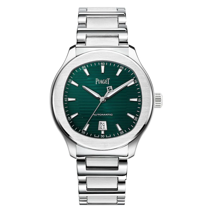 Piaget Automatic 42mm Men’s Watch with Green Material Dial, Stainless Steel Case & Bracelet, 100m Water Resistant / G0A49022