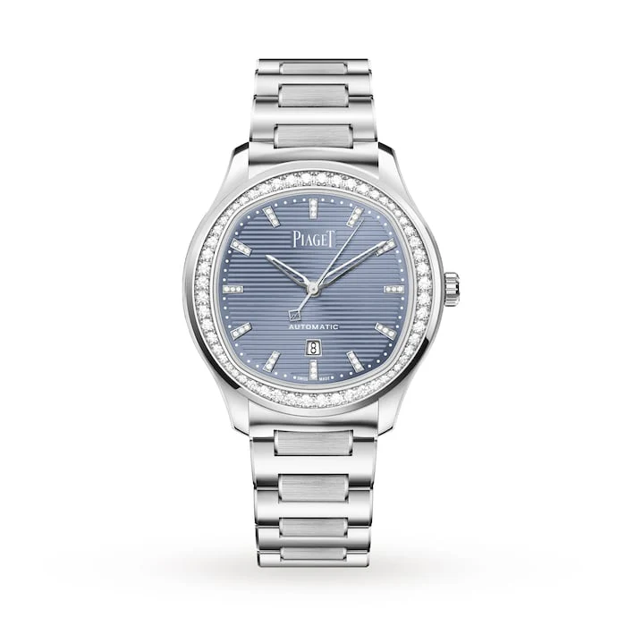 Piaget Polo Date 36mm Ladies Watch Blue Luxury Watch Swiss Made High Precision Movement Sapphire Crystal G0A47027