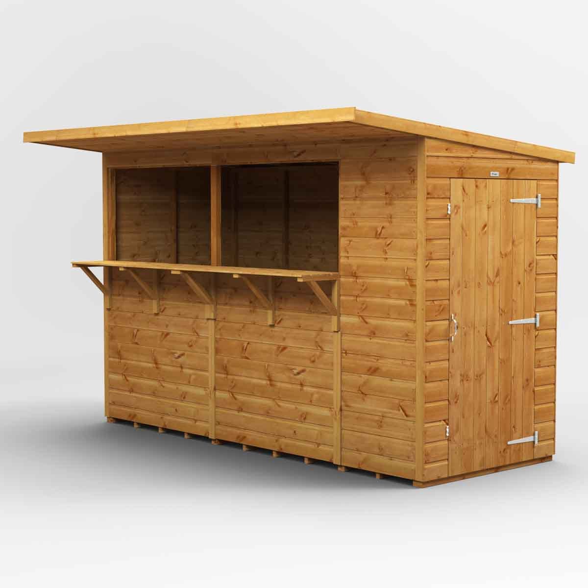 Power 10' x 4' Pub Shed Garden Bar - Image 2