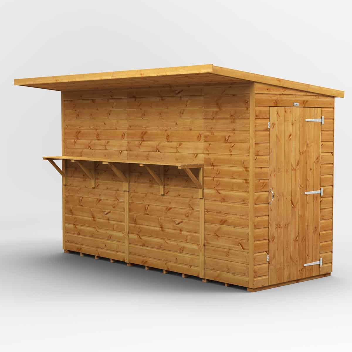 Power 10' x 4' Pub Shed Garden Bar - Image 3