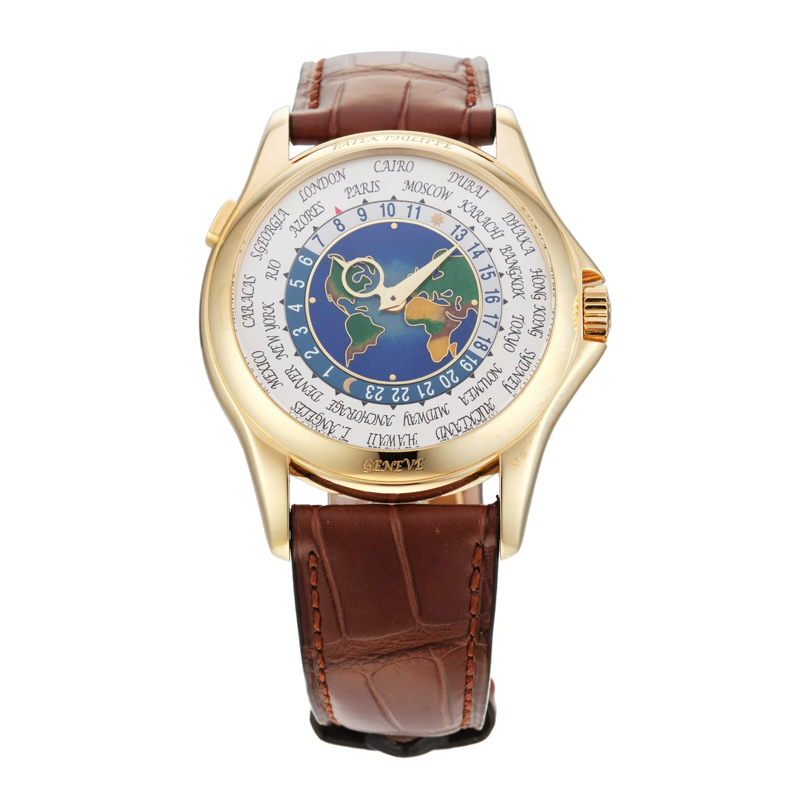 Pre-Owned Patek Philippe World Time 40MM Yellow Gold 5131J-001