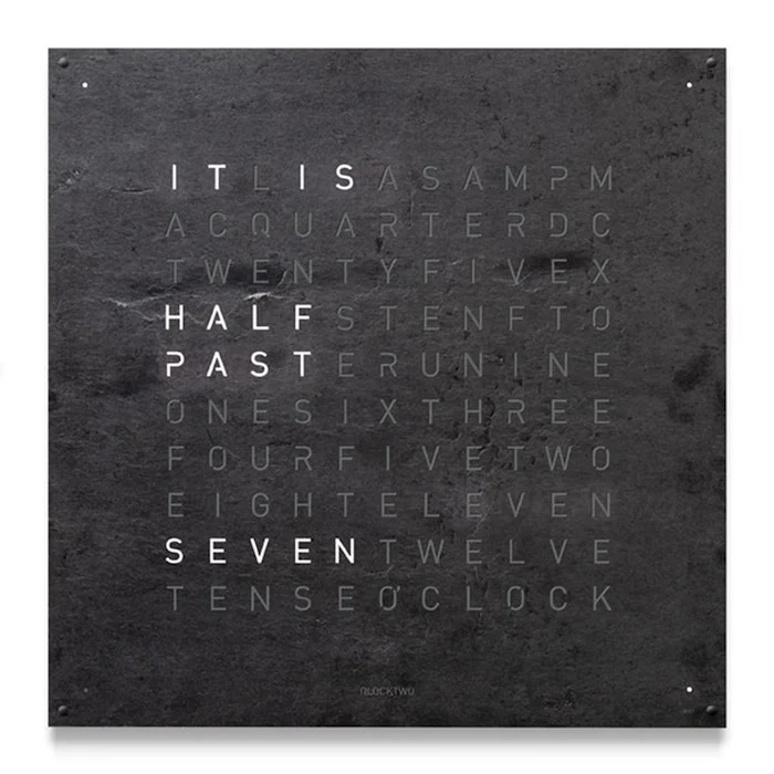 QLOCKTWO LARGE Creator's Edition Metamorphite Wall Clock 90cm Luxury Watch Luxury Watch Swiss Made LG4ENMM