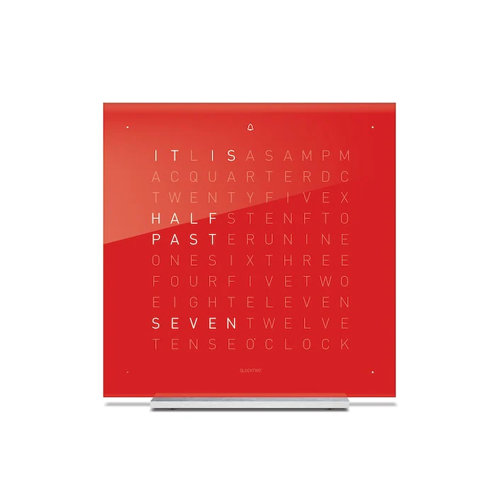 QLOCKTWO TOUCH Cherry Cake Acrylic Table Clock 13.5cm Luxury Watch Luxury Watch Swiss Made T4SENCC