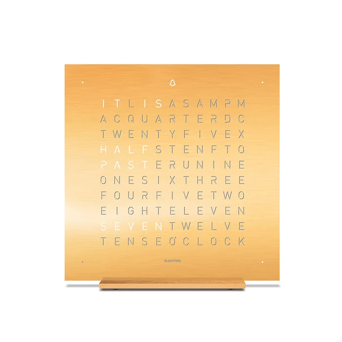 QLOCKTWO TOUCH Creator's Edition Golden Legend Table Clock 13.5cm Luxury Watch Luxury Watch  FTENGD
