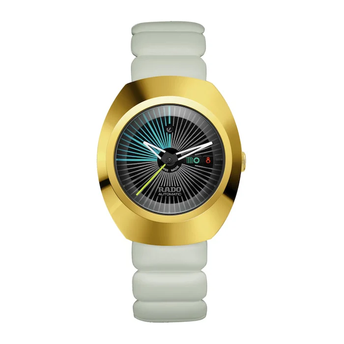 Rado Automatic 38mm Men’s Watch with Black Material Dial, Stainless Steel Case, 100m Water Resistant / R12165155