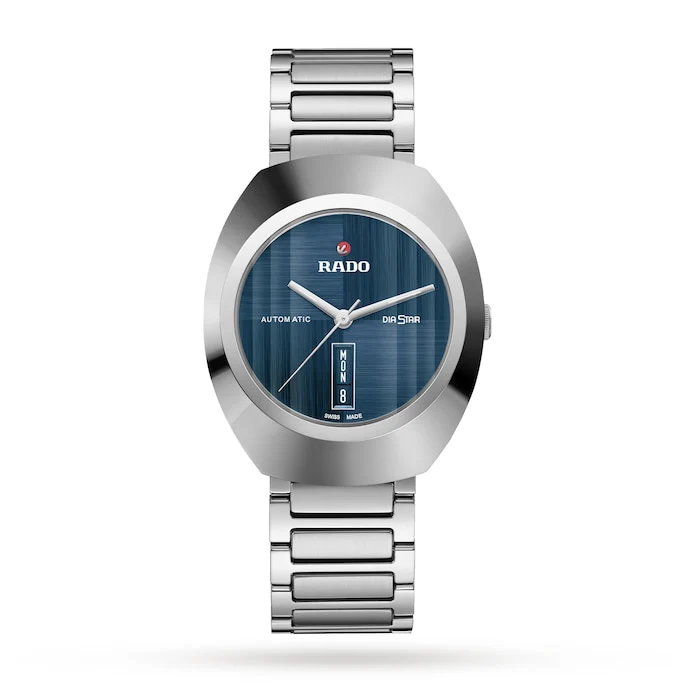 Rado Automatic 38mm Men’s Watch with Blue Material Dial, Stainless Steel Case & Bracelet, 100m Water Resistant / R12160213