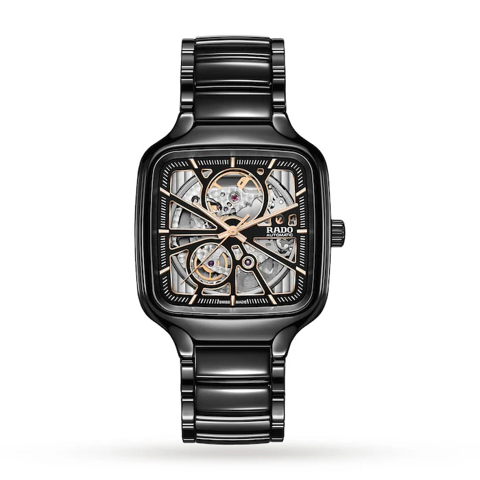 Rado Automatic 38mm Men’s Watch with Skeleton Material Dial, Ceramic Case, 50m Water Resistant / R27086162