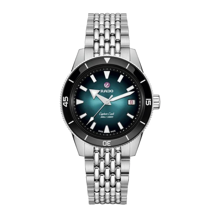 Rado Automatic 39mm Men’s Watch with Black Material Dial, Stainless Steel Case & Bracelet, 300m Water Resistant / R32223213