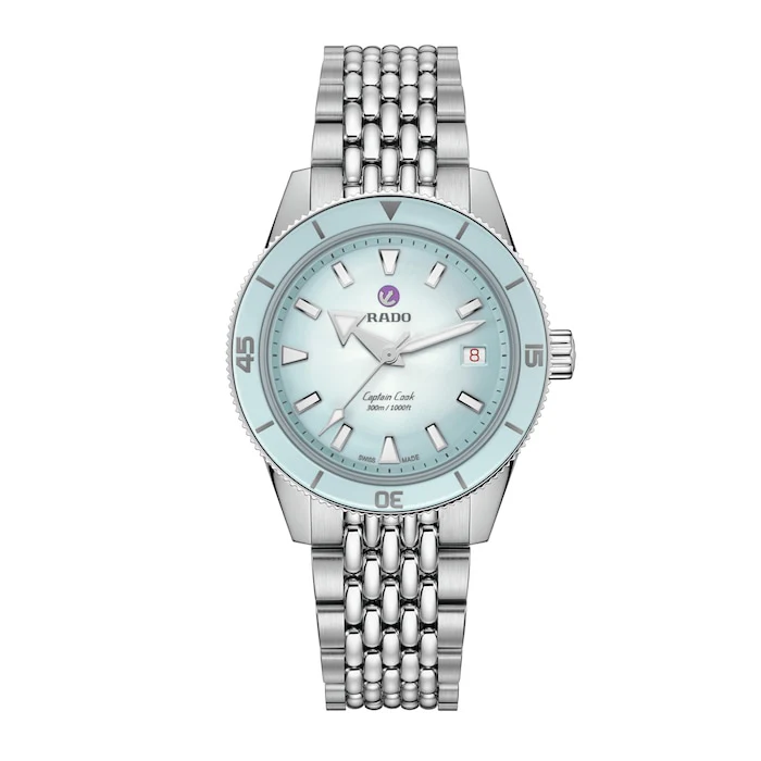 Rado Automatic 39mm Men’s Watch with Blue Material Dial, Stainless Steel Case & Bracelet, 300m Water Resistant / R32223203
