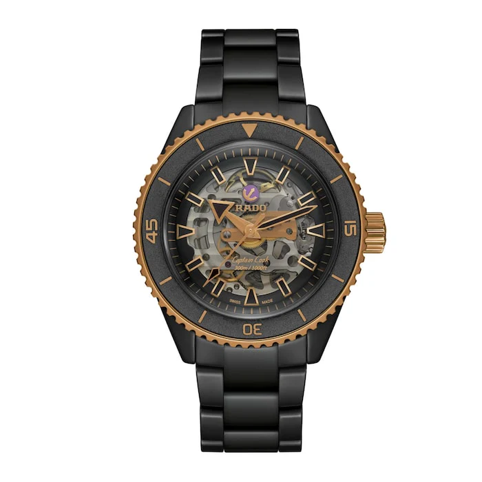 Rado Automatic 43mm Men’s Watch with Black Material Dial, Titanium Case, 300m Water Resistant / R32192152