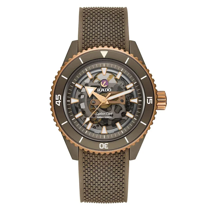 Rado Automatic 43mm Men’s Watch with Skeleton Material Dial, Ceramic Case, 300m Water Resistant / R32150168