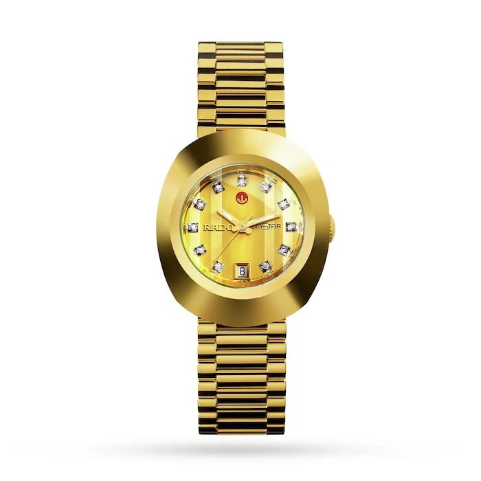 Rado DiaStar 27.3mm Ladies Watch Gold Luxury Watch Swiss Made High Precision Movement Sapphire Crystal R12416633