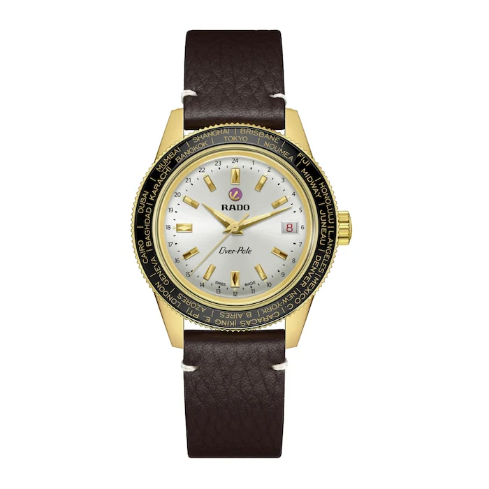Rado Manual Wind 39mm Men’s Watch with Silver Material Dial, Stainless Steel Case, 100m Water Resistant / R32193018