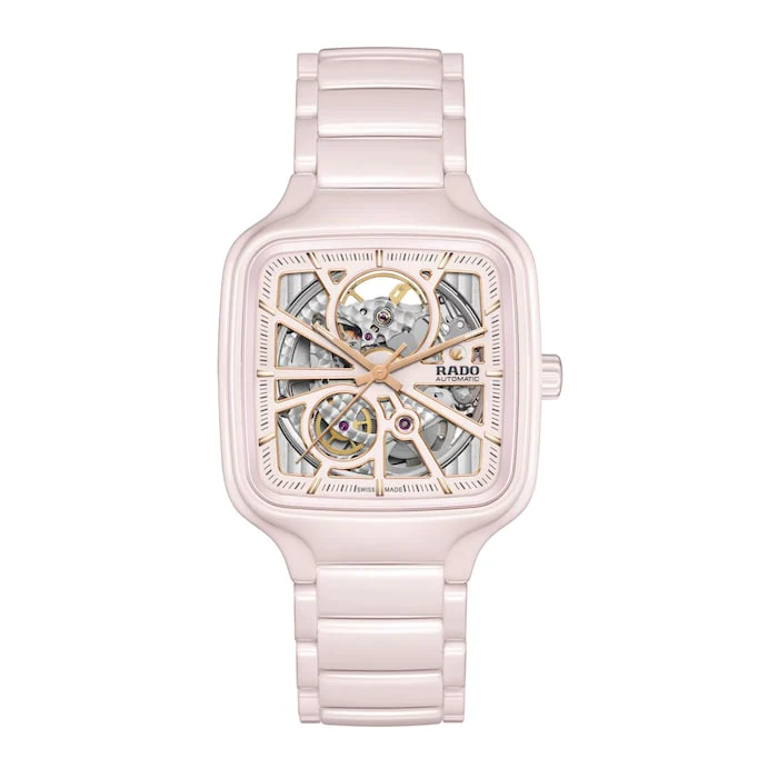 Rado True Square Automatic Open Heart 38mm Unisex Watch Luxury Watch Swiss Made Automatic Movement R27123012