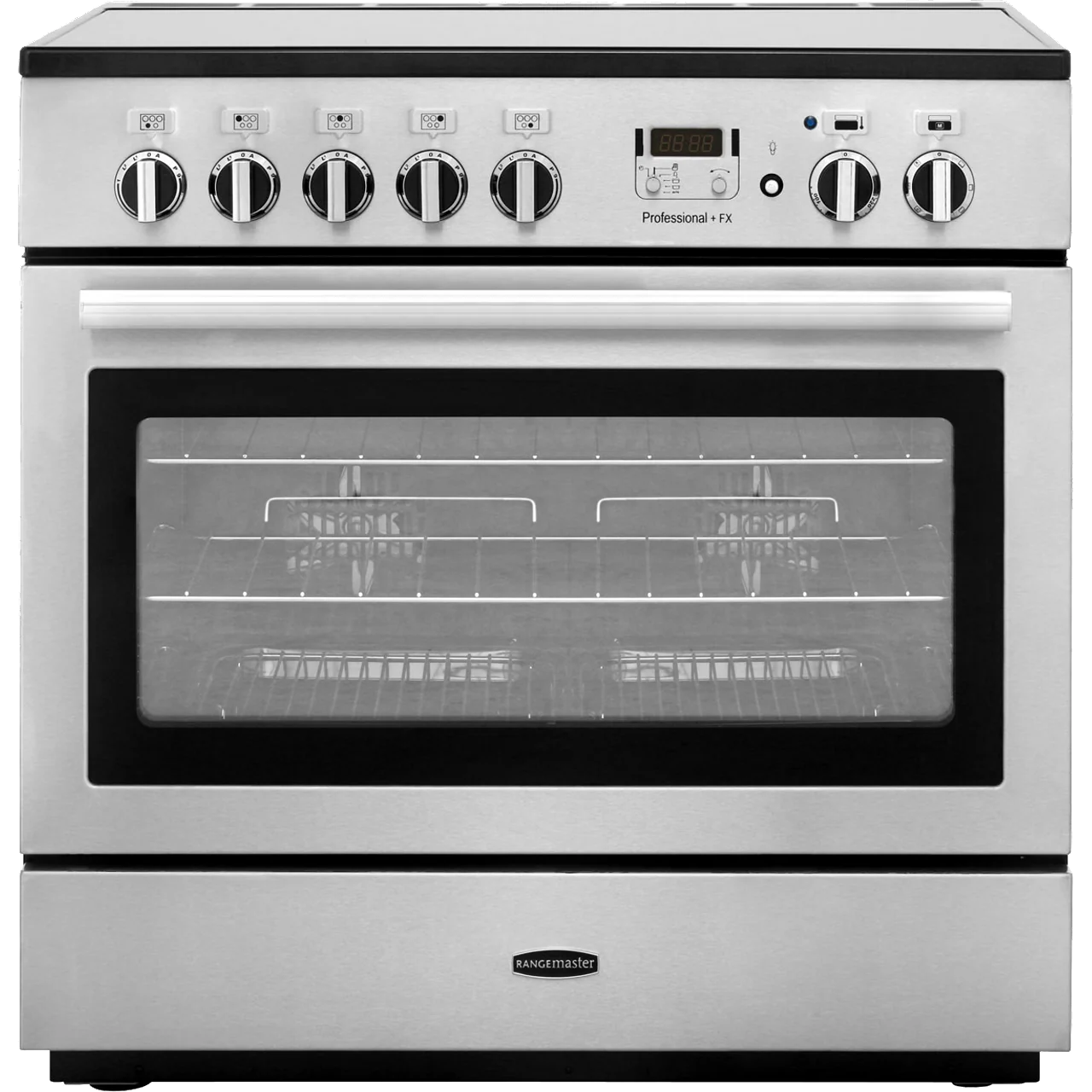 Rangemaster Professional Plus FX PROP90FXEISS/C 90cm wide Electric Range Cooker with Induction Hob - Stainless Steel - A Rated Non Split Single Door - Image 2
