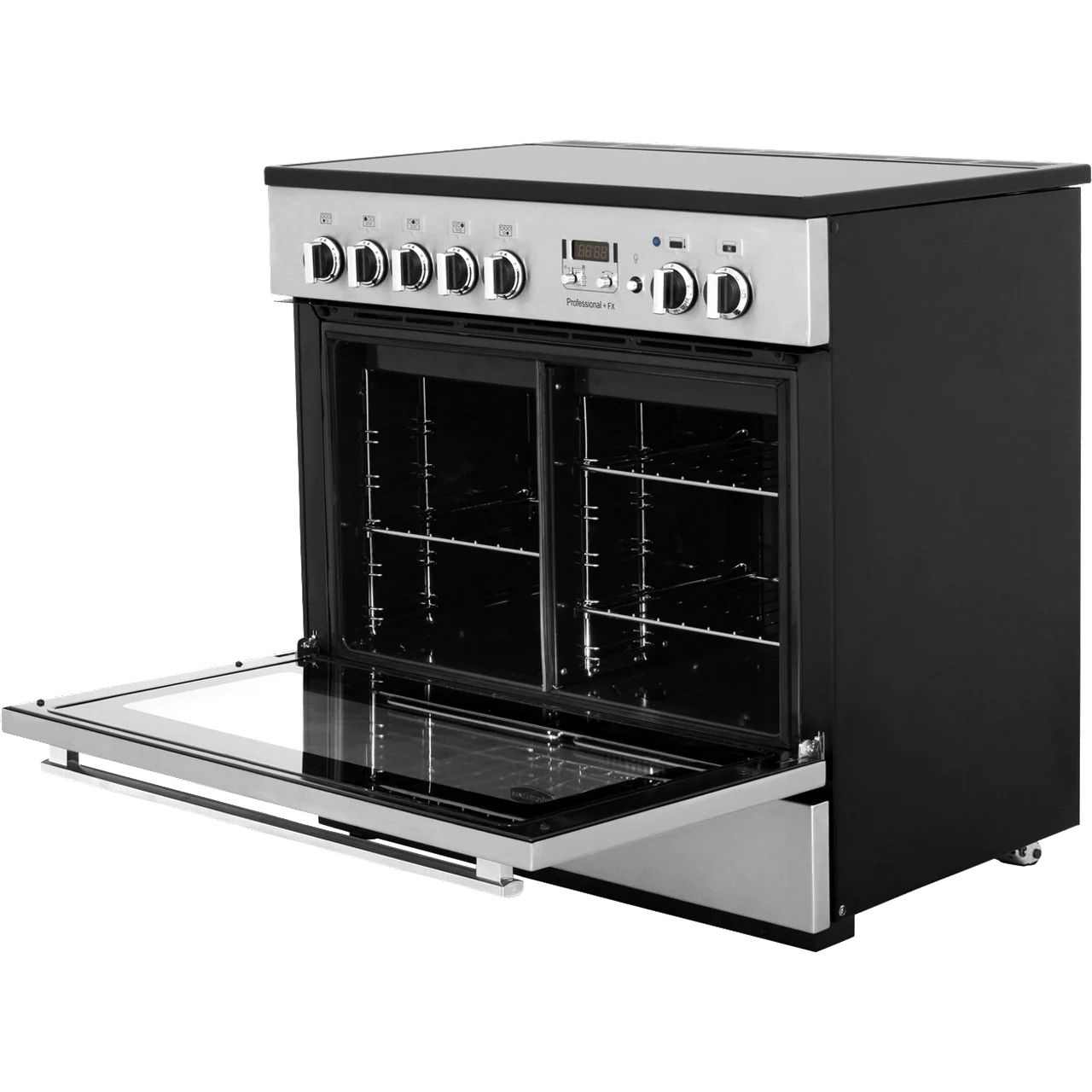 Rangemaster Professional Plus FX PROP90FXEISS/C 90cm wide Electric Range Cooker with Induction Hob - Stainless Steel - A Rated Non Split Single Door - Image 3