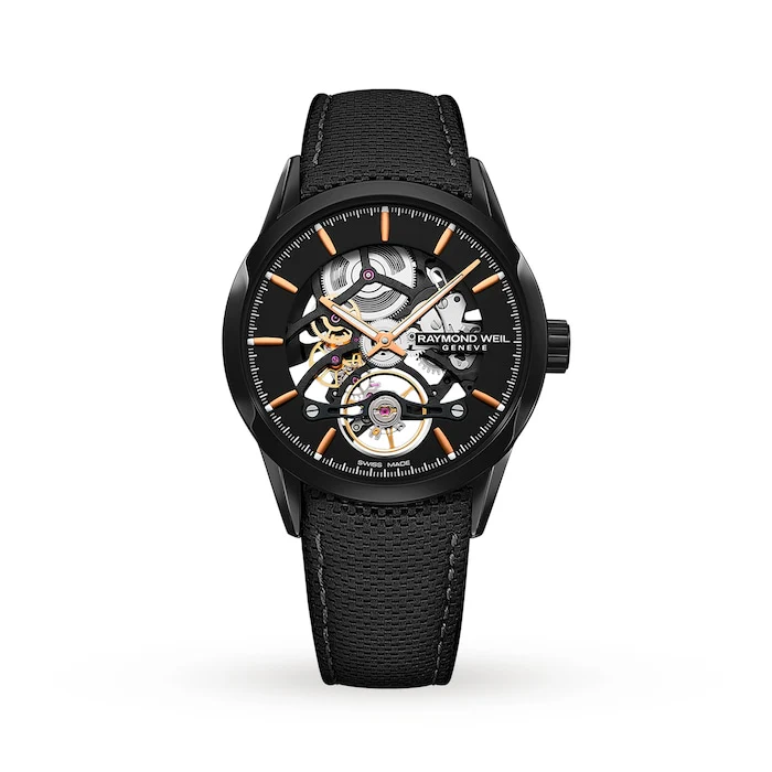 Raymond Weil Automatic 42mm Men’s Watch with Skeleton Material Dial, Stainless Steel Case, 100m Water Resistant / 2785-BC5-20001