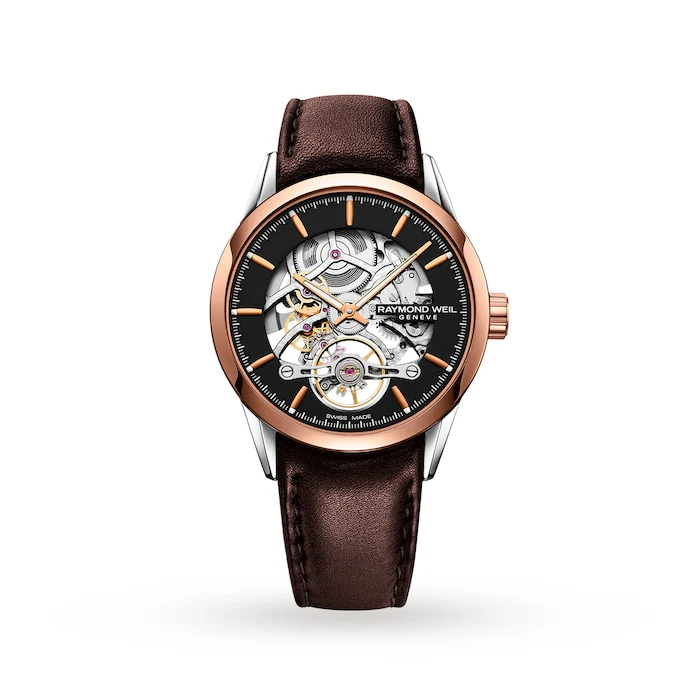 Raymond Weil Automatic 42mm Men’s Watch with Skeleton Material Dial, Stainless Steel Case, 100m Water Resistant / 2785-SC5-20001