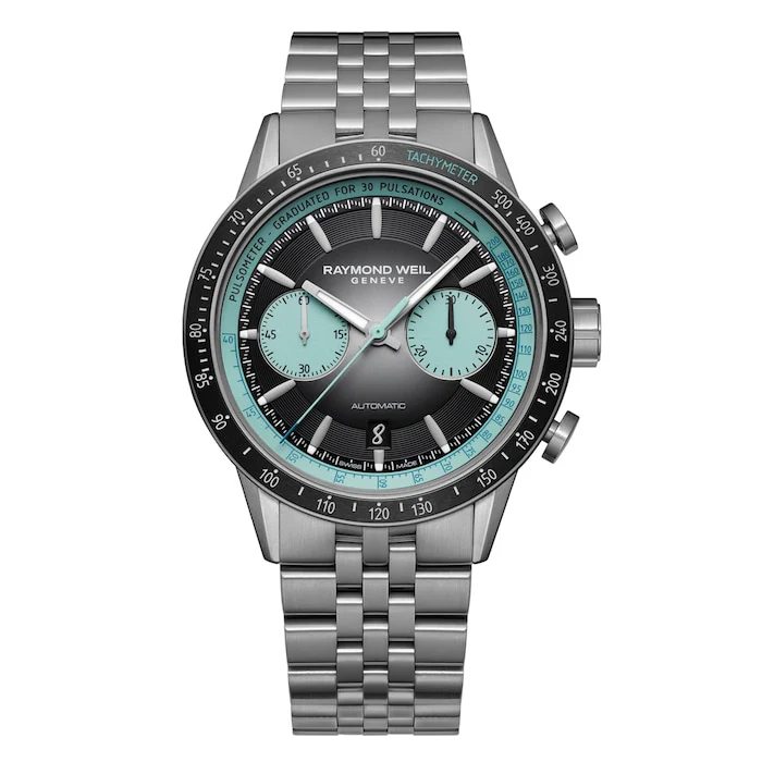 Raymond Weil Automatic Men’s Watch with Black Material Dial, Titanium Case, 100m Water Resistant / 7780-TI-20425