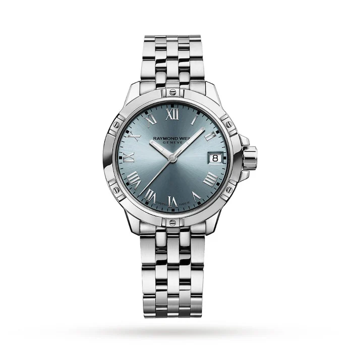 Raymond Weil Tango 30mm Ladies Watch Blue Luxury Watch Swiss Made High Precision Movement 5960-ST-00500